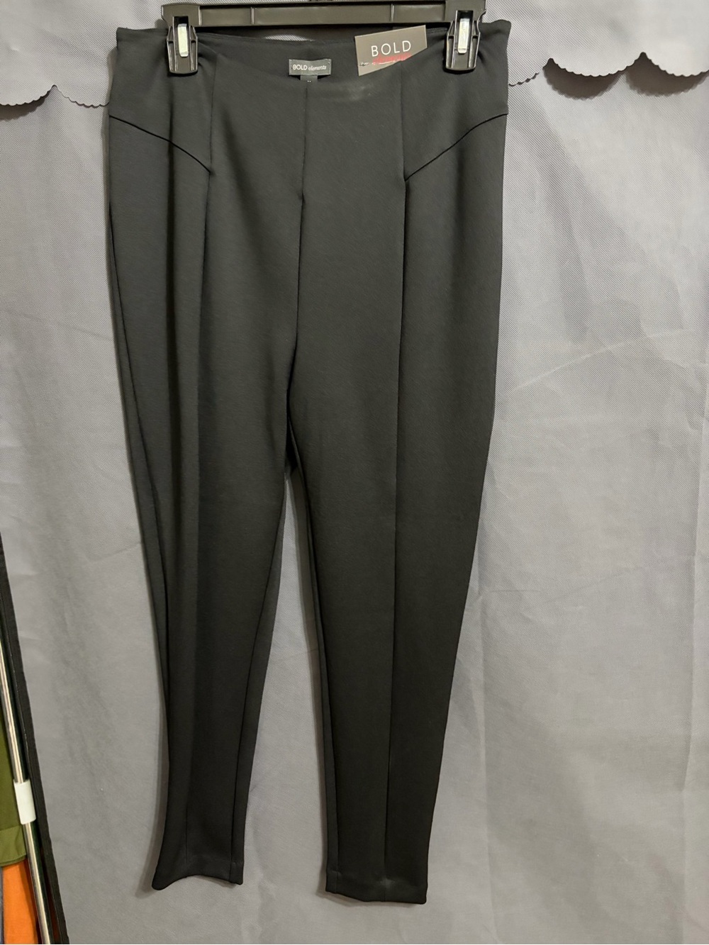 BOLD elements Black Ponte Skinny Pull-On Pants